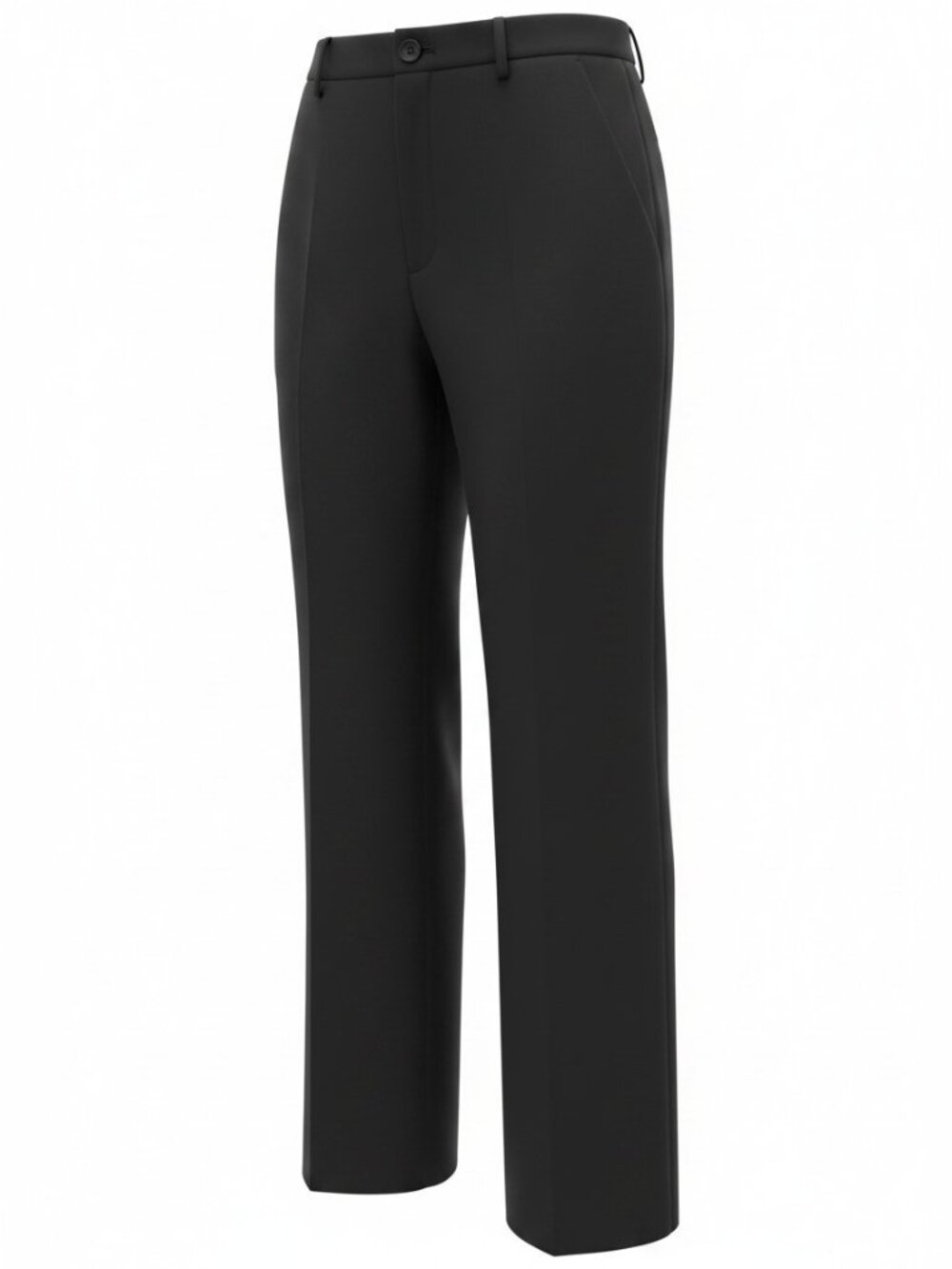 Vintage Gianni Petite 100% Pure Wool High-Rise Career Work Trousers Black Sz 10P